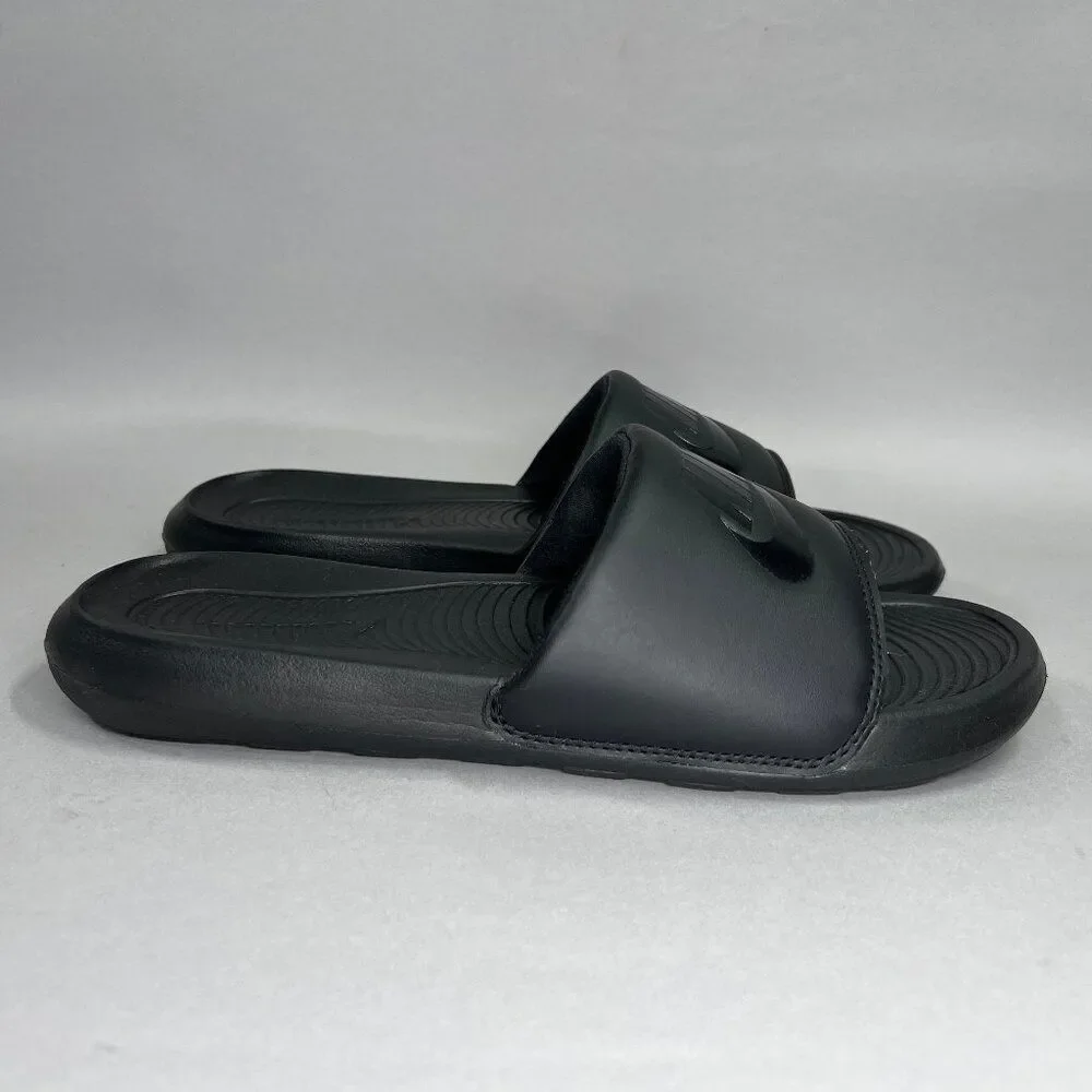 Nike Victori One Sandals Men's Size 8 Black Running Recovery Summer Beach Slides